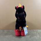 Ganz Webkinz Night Mare Hm398 Red Flame Black Horse Plush New With Tags   Code