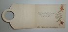 Vtg Christmas Card Snow Winter Scene Red Home Pines Cut Out Art Deco Era Saxony