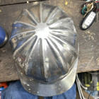 Vintage Aluminum Hard Hat W liner Superlite Fibre-metal Chester Pa  Usa