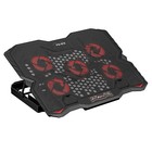 Xtrike 2 5 6 Fans Cooler Gaming Laptop Cooling Pad Blue red Led W  Phone Holder