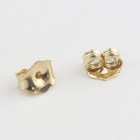 14k Gold Earring Backs For Stud Earrings - Yellow Locking  3 Pairs 