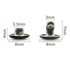 50 Sets Metal Rivets Studs 15 Color Mushroom Round Dome Cap Rivet For Craft Belt