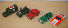 5 Vintage Corgi   Dinky Bristol 450 Benz Pullman Tomaso Army Jeep Meccano Truck
