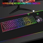 Wireless Rgb Gaming Keyboard And Mouse - Rechargeable Rgb Backlit Keyboard  
