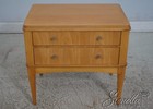 68064  Pair Ethan Allen Satinwood Modern Design Nightstands