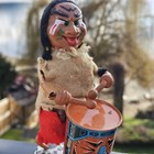 Vintage Marx Toys Mechanical Nutty Mad Indian Native Wind Up Toy Japan