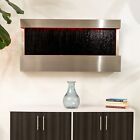 Xbrand Mirror Waterfall Fountain 47 1  Wall-mounted Indoor W  Pump   Led Lights