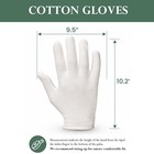 10 Pairs White Cotton Inspection Gloves For Art Handling Jewelry And Coins