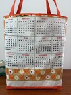 Vintage 1972 Calendar Rooster Farm Linen Kitchen Towel Tote Shopping Bag New 873