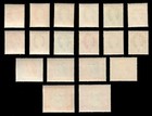 Rhodesia Nyasaland 1954 Qe2 Sc 141-155 141b 142b 143b Mh Cplt Set  Stamps Cv 118