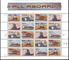 Below Face   3333-7 Trains  Wholesale Lot Of  10  Mint Sheets  F-vf Nh  Bcv  265