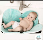 Blooming Bath Poppy Baby Bath  Bathing Mat  Flower Bath  Seafoam  Plush  Minky  