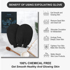 Exfoliating Gloves 2 Pcs  Exfoliating Body Scrubber For Bath Shower Exfoliation 