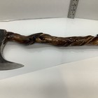 Custom Handle Viking Axe Valhalla Norsebattle Twisted Wood Forged Carbon Steel