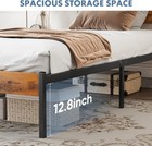 New Twin Metal Platform Bed Frame Headboard Footboard Wood Slats 700lbs