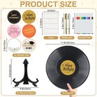 3 Pcs Retro Vinyl Record Guest Book For Party  Sign-in Board With 8 Pens   6    