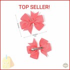 40pcs 3 Inch Hair Bows For Girls Grosgrain Ribbon Toddler Accessories With Allig