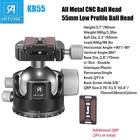 Heavy Duty Tripod Ball Head All Metal Cnc 55mm Low Profile Ball Head Load 88lbs