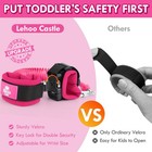 Toddler Leash For 1-5 Years  Baby Safety Harness For Girls With Anti-lost Key   