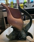 Vintage Hull Pottery Ebb Tide 1950s Fantail Fish Conch Shell Planter Vase Usa