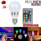 16 Color Changing Magic Light E27 3w Rgb Led Lamp Bulb   Wireless Remote Control