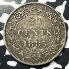 1885 Newfoundland 20 Cents Lot jm8403 Silver  Nice  Key Date 