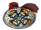 Mexico Pottery Talavera Rooster Trinket Soap Dish