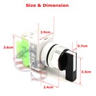 3 Way On off Ac Dc 22mm Rotary Two Position Selector Switch Power Lay37 Lay 7