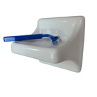 Vintage White Ceramic Tile Soap Dish Shower Tray Holder Mid Century Modern Retro