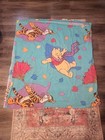 Winnie The Pooh Tigger Twin Flat Sheet Blustery Day 3 Pillow Cases Fall Leaves