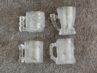 Full Set Mcdonald s Flintstones Glass Mugs Vintage Mcdonalds Happy Meal Glasses