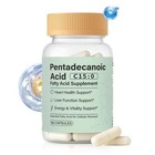 Pentadecanoic Acid Capsules  C15 0 Fatty Acid Supplement     Pure Plant-based Esse