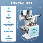 Clothes Plastic Ink Press Stamping Embossing Printer Pneumatic Printing Machine