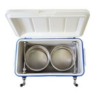 Jockey Box Cooler - Two Faucet With  2  70  Stainless Steel Coils  48qt Beer