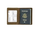 Top-grain Leather Wallet Passport Cover Id Holder Rustico Artisan Crafted Brown
