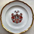 Kpm Berlin Armorial Plate German Militaria W  Provenance C 1913 Heraldic Rare