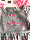 Set Of 3 Carter s Baby Girl 3m Love Mommy Pink Stripes Dress Pans  Bodysuit Nwt
