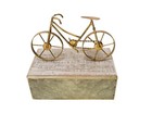 Golden Bicycle Decorative Storage Box  Jewelry Box  Home Decor Gift