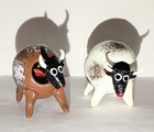 Handcrafted Mexican Bull Bobble Head