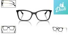 Elegant Women s Butterfly Prescription Eyewear Frames In Black Style Vo5563