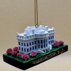 White House Ceramic Christmas Ornament Cherry Blossom Hand Painted Washington