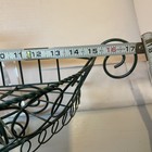 Antique Metal Garden Shelf Wall Hanging Basket Dark Green Round  Planter