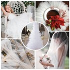 White Tulle Fabric Roll 6 Inch By 100 Yards  300 Ft  Tulle Ribbon Spool Bolt    