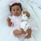 Reborn Baby Doll Black Girl     18-inch Realistic Lifelike African American    