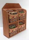 Vintage 1920 s Card Seed Co  Seed Packet Boxes W wooden Shelf   Basket Display