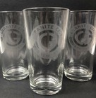 Granite City Brewery Vintage Clear Beer Glasses Lot Of 3