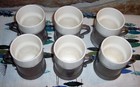 Set Of 6 Wilton Armetale Plough Tavern Coffee Cups Mugs W  Ceramic Inserts