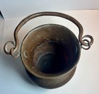 Antique Hand-hammered Copper Pot With Handle