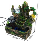 Led Indoor Water Fountain Led Light Tabletop Waterfall Feng Shui Home Decor