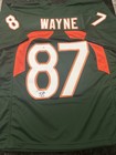 Reggie Wayne Signed Autographed Miami Hurricanes Green Jersey Jsa